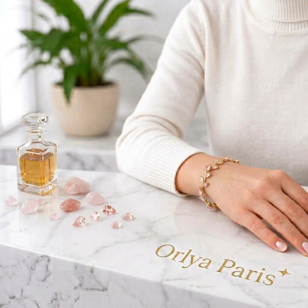 Bracelet Liane Royale — Quartz Rose