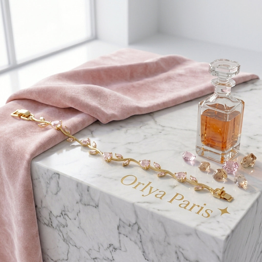 Bracelet Liane Royale — Quartz Rose