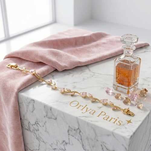 Bracelet Liane Royale — Quartz Rose